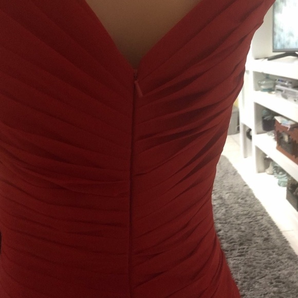 NWT JJ’s House A-line Princess square neckline with crystal brooch dress size 10 - Picture 7 of 10